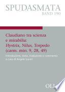 Claudiano tra scienza e mirabilia: Hystrix, Nilus, Torpedo (carm. Min. 9, 28, 49)