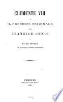Clemente VIII e il processo criminale della Beatrice Cenci