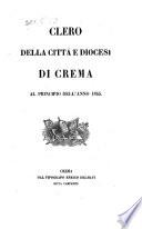 Clero della citta e diocesi di Crema