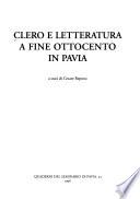 Clero e letteratura a fine Ottocento in Pavia