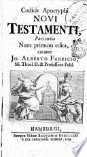 Codex apocryphus novi testamenti