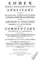 Codex juris ecclesiastici anglicani