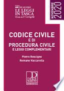 Codice civile e codice di procedura civile e leggi complementari. Ediz. pocket