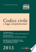 Codice civile e leggi complementari 2013