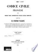 Codice civile francese ove merce del confronto colle leggi romane