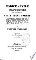 Codice civile Napoleone col confronto delle leggi Romane