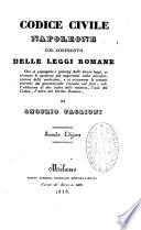 Codice civile Napoleone col confronto delle leggi romane
