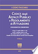 Codice degli appalti pubblici e regolamento di attuazione