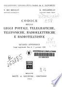 Codice delle leggi postali, telegrafiche, telefoniche, radioeletriche e radiotelevisive