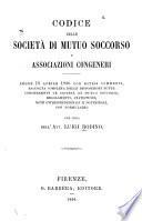 Codice delle societa di mutno soccorso e associazioni congeneri