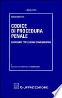 Codice di procedura penale. Coordinato con le norme complementari