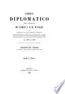 Codice diplomatico del Regno di Carlo 1. e 2. d'Angiò, ossia Collezione di leggi, statuti e privilegi, mandati, lettere regie e pontificie, istrumenti, placiti, ed altri documenti, la maggior parte inediti, concernenti la storia ed il diritto politico, civile, finanziere, giudiziario, militare, ed ecclesiastico delle provincie meridionali d'Italia dal 1265 al 1309 raccolti, annotati, e pubblicati per Giuseppe Del Giudice