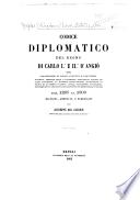Codice diplomatico del regno di Carlo I0. e II0. d'Angi�o