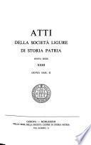 Codice diplomatico delle colonie Tauro-Liguri durante la signoria dell'Ufficio di S. Giorgio (MCCCCLIII-MCCCCLXXV)