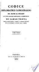 Codice diplomatico longobardo dal DLXVIII al DCCLXXIV
