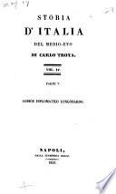 Codice diplomatico longobardo dal DLXVIII al DCCLXXIV