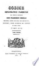 Codice diplomatico Parmense