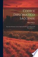 Codice diplomatico Saccense. Raccolta di statuti, catasti diplomi ed altri atti e regesti