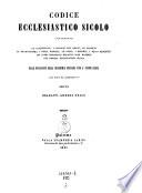 Codice ecclesiastico sicolo
