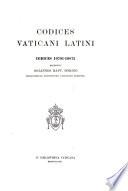Codices vaticani latini ...