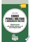Codici penali militari e ordinamento militare