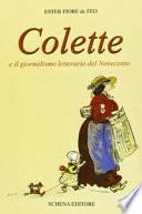 Colette e il giornalismo letterario del Novecento