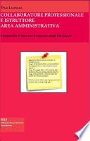 COLLABORATORE PROFESSIONALE e ISTRUTTORE Area Amministrativa