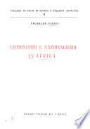 Collana di Studi di Storia e Politica Africana