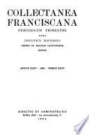 Collectanea Franciscana