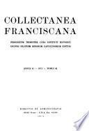 Collectanea Franciscana