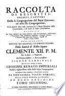 Collectio constitutionum, chirographorum, et brevium diversorum Romanorum pontificum, pro bono regimine universitatum, ac communitatum status ecclesiastici, & pro ejusdem status felici gubernio promulgatorum ... Per materias, marginalibus annotationibus, & alphabetico ordine disposita, ac multiplici indice exornata a Petro Andrea de Vecchis Romano in Romana curia advocato