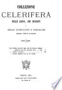 Collezione celerifera delle leggi, decreti, istruzioni e circolari