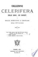 Collezione celerifera delle leggi, decreti, istruzioni e circolari