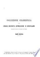 Collezione celerifera delle leggi, decreti, istruzioni e circolari