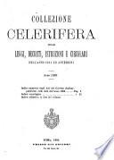 Collezione celerifera delle leggi, decreti, istruzioni e circolari