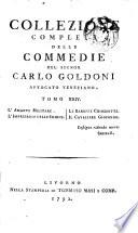 Collezione completa della commedie del Signor Carlo Goldoni