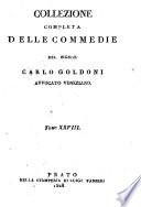 Collezione completa delle commedie del signor Carlo Goldoni avvocato veneziano. Tomo 1. (-32.)