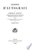 Collezione d'autografi di famiglie sovrane