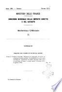 Collezione degli atti della amministrazione delle imposte dirette, del catasto e del macinato nel Regno d'Italia. -