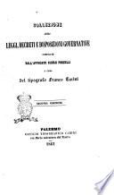 Collezione delle leggi, decreti e disposizioni governative compilate dall'avvocato Nicolò Porcelli