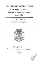 Collezione delle Leggi e de'Decreti Reali del Regno delle Due Sicilie