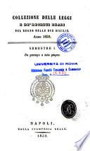 Collezione delle leggi e de' decreti reali del Regno delle Due Sicilie