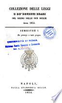 Collezione delle leggi e de' decreti reali del Regno delle Due Sicilie