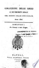 Collezione delle leggi e de' decreti reali del Regno delle Due Sicilie