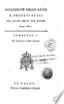 Collezione delle leggi e de' decreti reali del Regno delle Due Sicilie