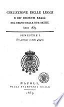 Collezione delle leggi e de' decreti reali del regno delle Due Sicilie
