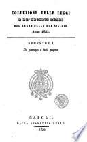 Collezione delle leggi e de' decreti reali del regno delle Due Sicilie