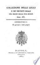 Collezione delle Leggi e de'Decreti Reali del Regno delle Due Sicilie