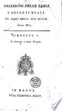 Collezione delle leggi e de' decreti reali del regno delle Due Sicilie