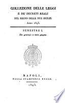 Collezione delle Leggi e de'Decreti Reali del Regno delle Due Sicilie